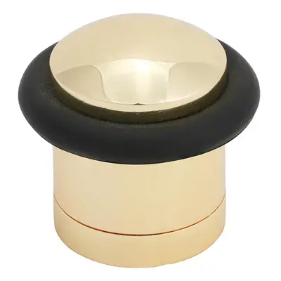 Timco Cylinder Door Stop - Polished Brass TIMpac 1 200668P