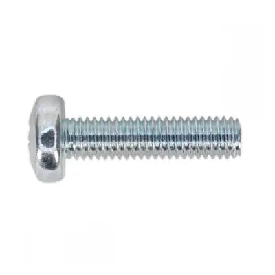 Sealey MSP520 Machine Screw M5 X 20Mm Pan Head Pozi Zinc Pack Of 100