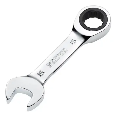 Draper Hi-Torq® Metric Stubby Ratchet Combination Spanner 15Mm each 1 27909