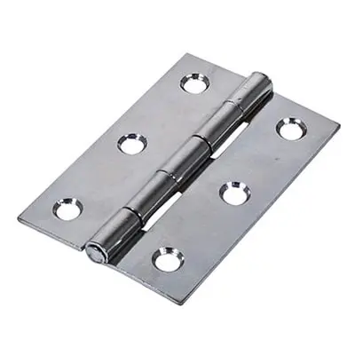 Timco Plain Butt Hinge - Fixed Pin (1838) - Polished Chrome TIMbag 1 434123P