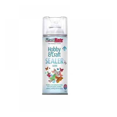 Plastikote 414001 Hobby & Craft Sealer Spray Clear Gloss 400Ml