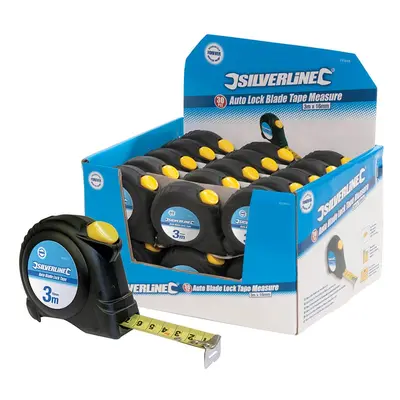 Silverline 633848 Auto Blade Lock Tape Display Box 30Pce 3M / 10Ft X 16Mm Each 1