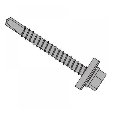 Forgefix TFHW16SD5570L Techfast Roofing Sheet To Steel Hex Screw & Washer No.3 Tip 5.5 X 70Mm Bo