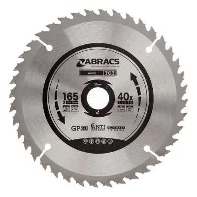 Abracs Tct16540 Tct Circular Saw Blade For Wood 165 X 20Mm X 40T