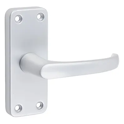 Timco Contractors Lever Latch Handles - Satin Anodised Aluminium Blister Pack 1 200851