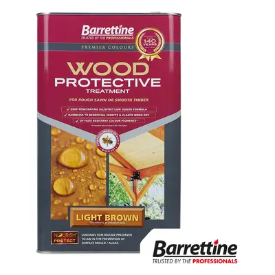 Barrettine Wood Protective Treatment - Light Brown Tin 1 PTLB005