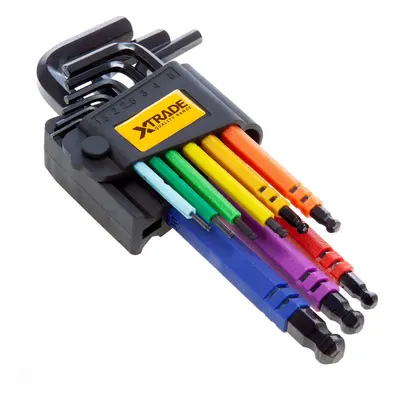 Xtrade X0900210 Long Arm Ball End Hex Key Set (9 Piece) XTR-X0900210