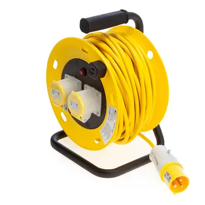 Connexion 4035 Cable Reel 1.5Mm 16 Amp 25 Metres 2X Sockets 110V CON-4035