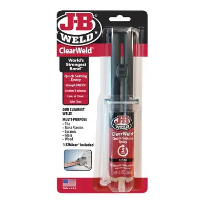 J-B Weld 50114UK Clearweld™ Epoxy Syringe 14Ml