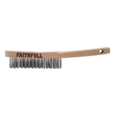 Faithfull Heavy-Duty Scratch Brush Three Row