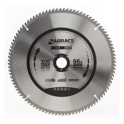 Abracs Tct30596 Tct Circular Saw Blade For Wood 305 X 30Mm X 96T ABRA-TCT30596