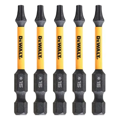 Dewalt Dt7394T Extreme Flextorq T15 Screwdriver Bits 57Mm (Pack Of 5) DEW-DT7394T-QZ