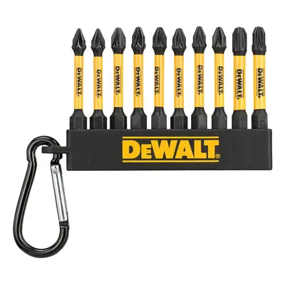 Dewalt Dt7276 Flextorq Mixed Pozi 57Mm Screwdriver Bit Keyring (10 Piece) DEW-DT7276-QZ