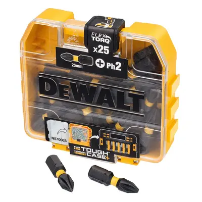 Dewalt Dt70555T Extreme Flextorq Ph2 Screwdriver Bits 25Mm (Pack Of 25) DEW-DT70555T-QZ