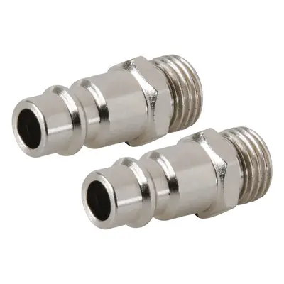 Silverline 237618 Euro Bayonet Coupler 1/4” Bsp Male Thread 2Pk 1/4in Bsp Each 2