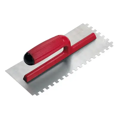 Rubi Tiling Tools 25906 Pro Steel Notched Trowel 11 X 4In X 3/8In Notch