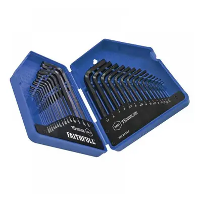 Faithfull Metric/Imperial Hex Key Set 30 Piece