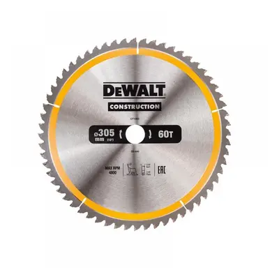 Dewalt DT1960-QZ Stationary Construction Circular Saw Blade 305 X 30Mm X 60T Atb/Neg