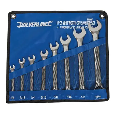 Silverline 633967 Whitworth Spanner Set 8Pce 1/8 - 9/16in Each 1