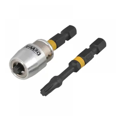 Dewalt DT70538T-QZ Impact Torsion Bits Tx25 X 50Mm (X2) And Magnetic Screwlock Sleeve