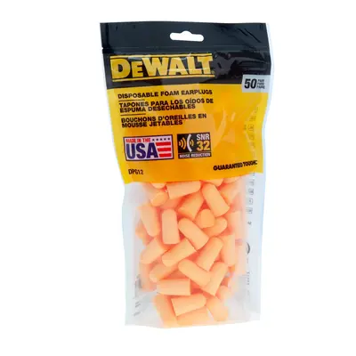 Radians Dpg12Bg50 Eu Smaller Disposable Foam Earplugs (Pack Of 50) DPE-DPG12BG50-EU