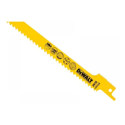 Dewalt DT2351-QZ Bi-Metal Reciprocating Blade For Wood Fine Fast Cuts 152Mm X 6 Tpi (Pack 5)