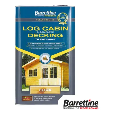 Barrettine Log Cabin & Decking Treatment Tin 1 LCDT005