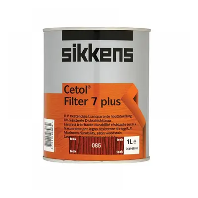 Sikkens 5085976 Cetol Filter 7 Plus Translucent Woodstain Teak 1 Litre