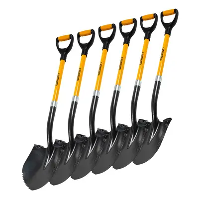 Groundhog G1300007-6 Round Point Shovel (Pack Of 6) XTR-G1300007-6