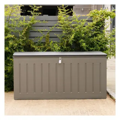 Olsen & Smith 680L MASSIVE Capacity Outdoor Garden Storage Box Plastic Shed - Weatherproof & Sit