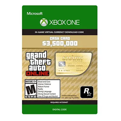 GTA V Whale Shark Cash Card Digital Copy Key (Xbox One)