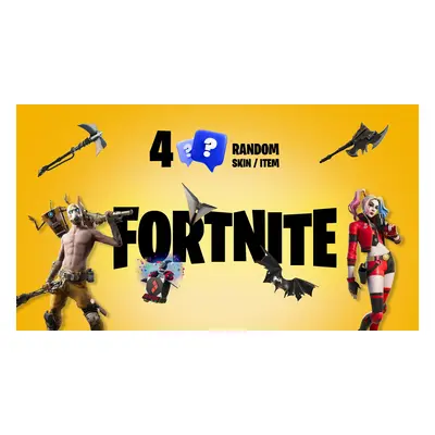 4 Random Fortnite Skins / Items Epic Games Key