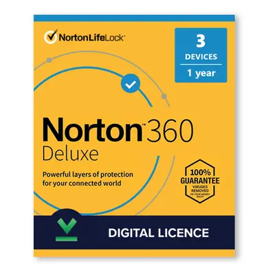 Norton 360 Deluxe EU Key (1 Year) + 50 GB Cloud Storage: 1 Device