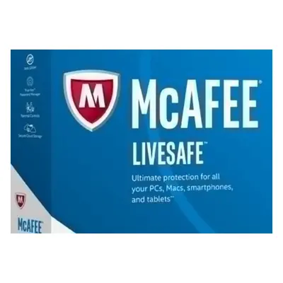 McAfee LiveSafe 2022 1 Year 10 Dev Global (Software License)