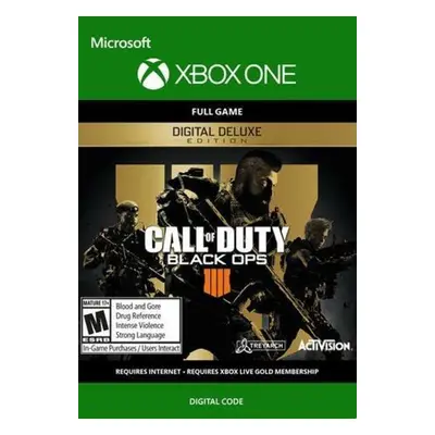 Call of Duty Black Ops 4 Digital Deluxe Edition Key for Xbox One/Series X (EU & UK)