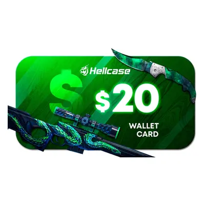 Hellcase.com 20 USD Wallet Card Code