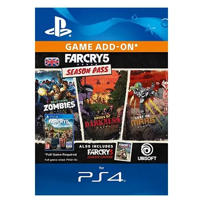 Far Cry 5 Season Pass Digital Copy Key (Playstation 4)