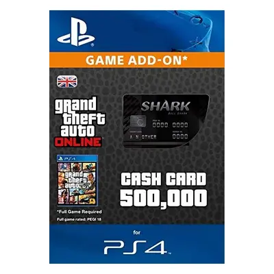 GTA V Bull Shark Cash Card | 500 000 GTA-Dollars Key (Playstation 4)