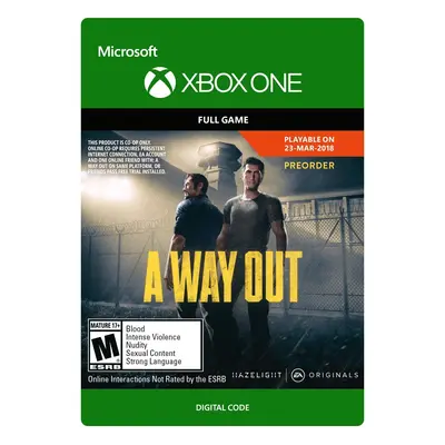 A Way Out Digital Copy Key (Xbox One)