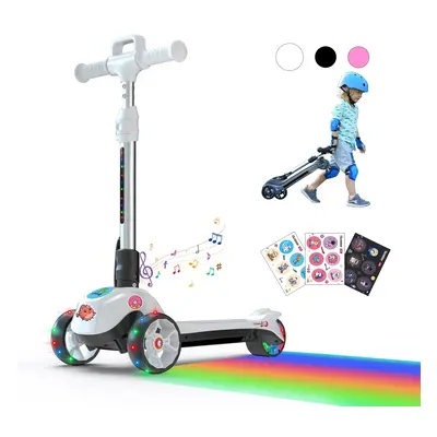 IScooter iK2 Height Adjustable Kids Electric Scooter with Flashing Wheels