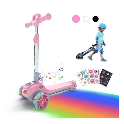 IScooter iK2 Height Adjustable Kids Electric Scooter with Flashing Wheels