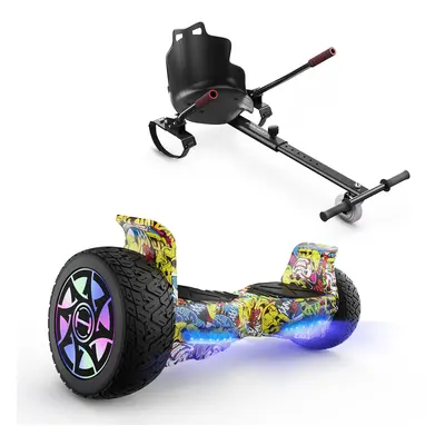 IHoverboard H8 LED Black Off Road Hoverboard 8.5"