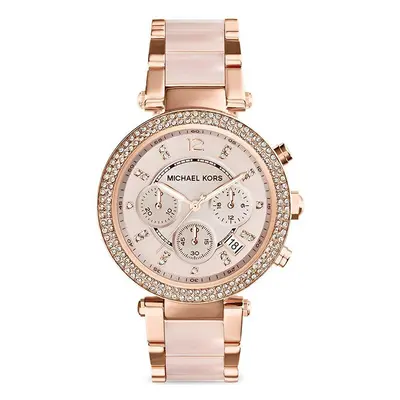 Michael Kors MK5896 Parker Chronograph Ladies Watch Rose Gold