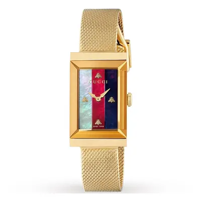 Gucci YA147410 G-Frame 34mm Yellow Gold Ladies Watch