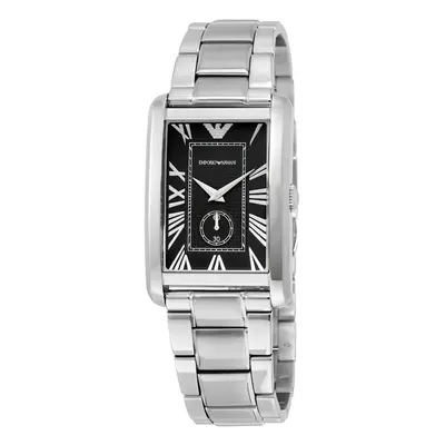 Emporio Armani AR1608 Rectangular Black Dial Men's Watch