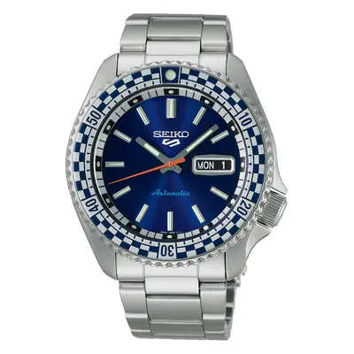 Seiko 5 Sports SRPK65K1 Blue Checker Flag Automatic Men's Watch