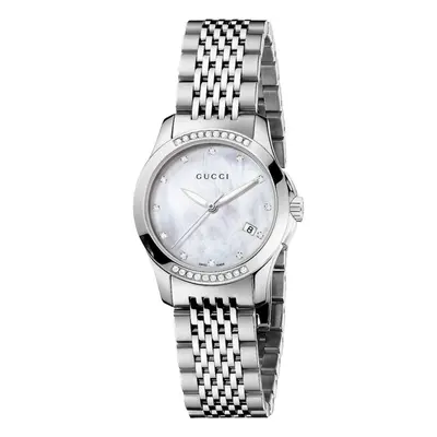 Gucci YA126510 G-Timeless Mother of Pearl Ladies Watch