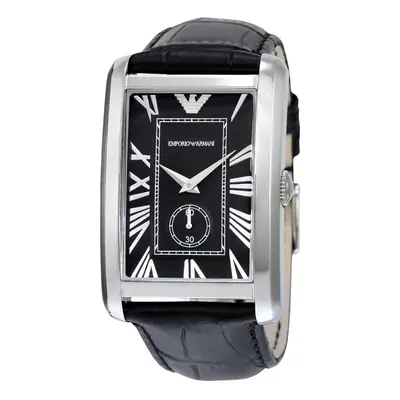 Emporio Armani AR1604 Rectangular Black Dial Men's Watch