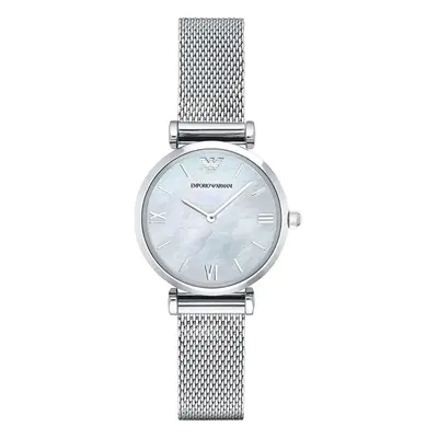 Emporio Armani AR1955 Mother Of Pearl Mesh Bracelet Ladies Watch