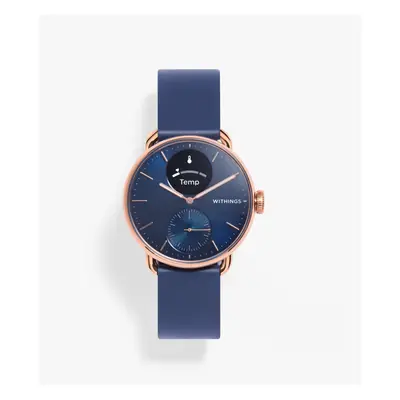 Withings - ScanWatch 2 - Blue and Rose Gold - 38mm - Hybrid smartwatch with electrocardiogram an